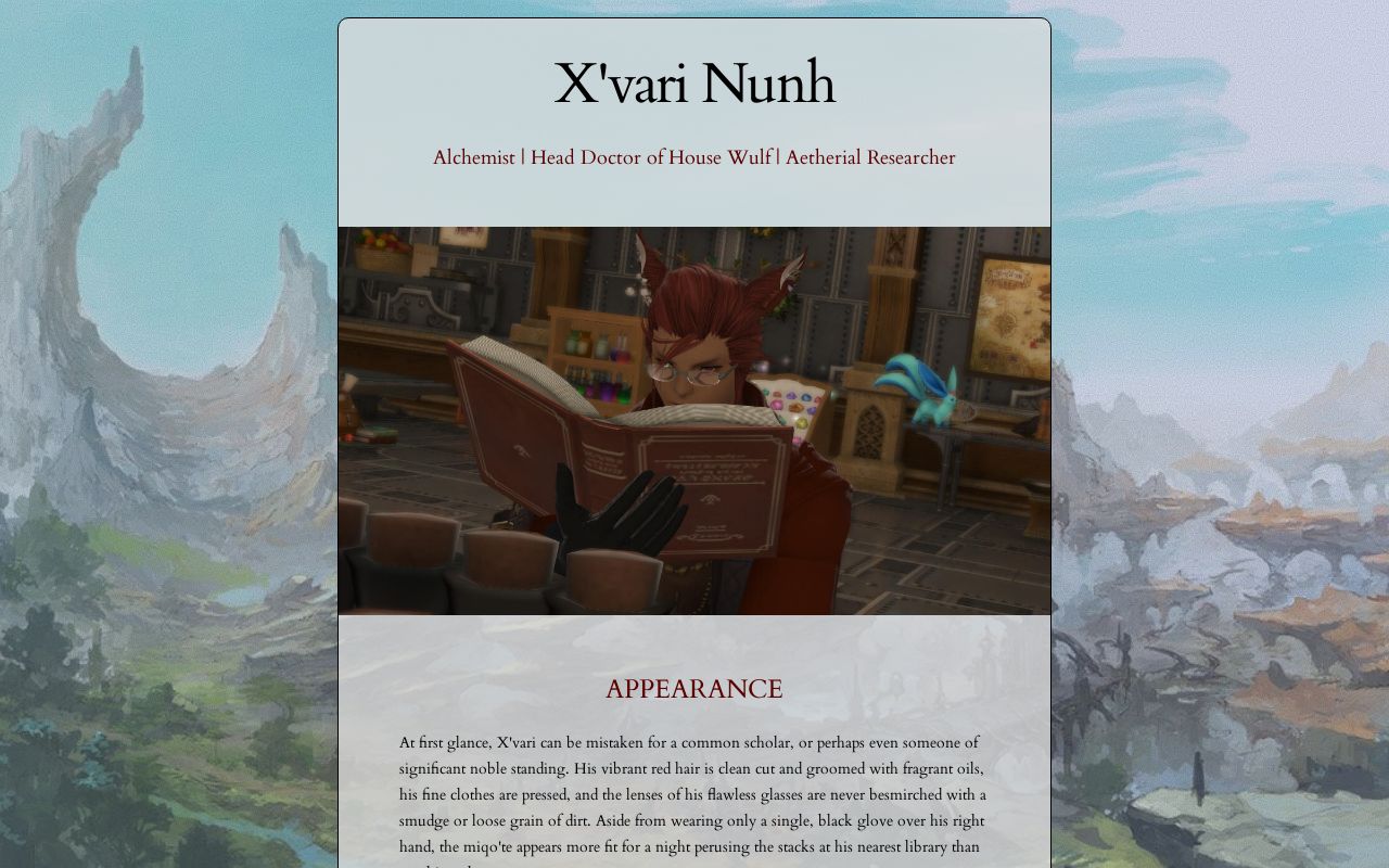 Carrd profile picture for @xvari